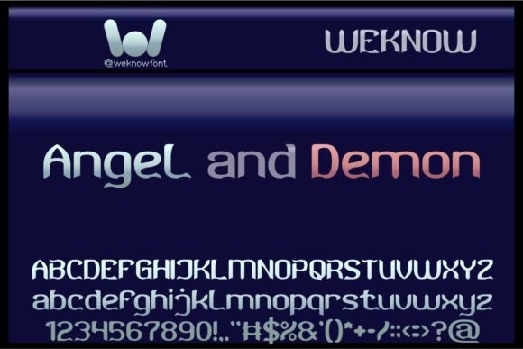 Angel and Demon: A Gothic Display Font for Bold Brands
