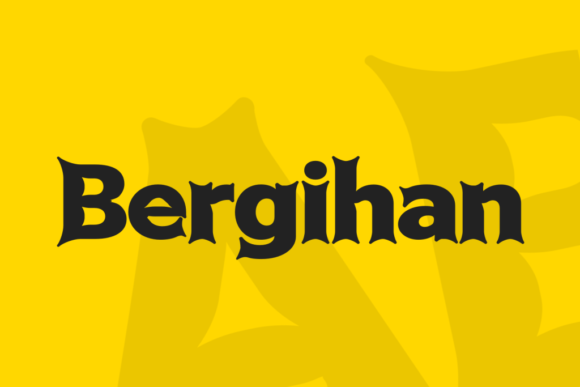 Bergihan: A Strategic Display Font for Commanding Attention