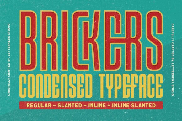 Brickers: A Condensed Display Font for Modern Design Impact