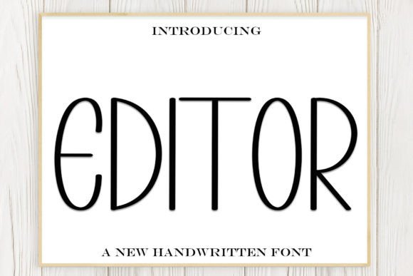 Editor: A Sweet Cursive Sans-Serif for Romantic Designs