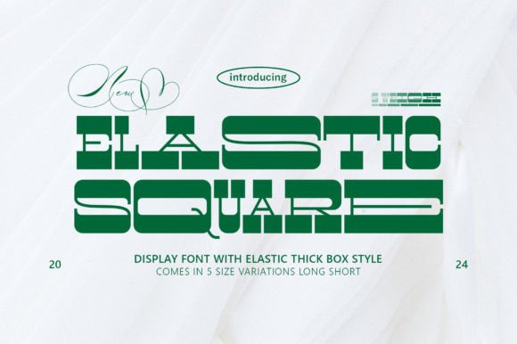 Elastic Square: A Contemporary Display Font
