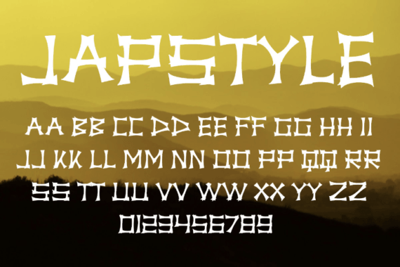 Japstyle: A Quirky Display Font for Creative Impact
