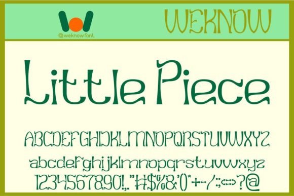Little Piece: The Playful Display Font for Bold Brands