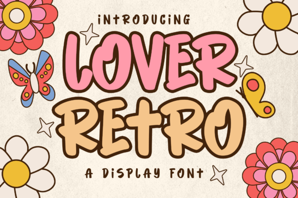 Lover Retro: A Joyful Display Font for Creative Designs