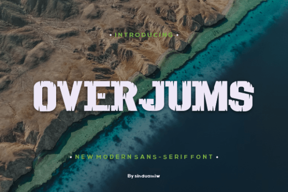 Overjums: A Bold Display Font for Confident Branding