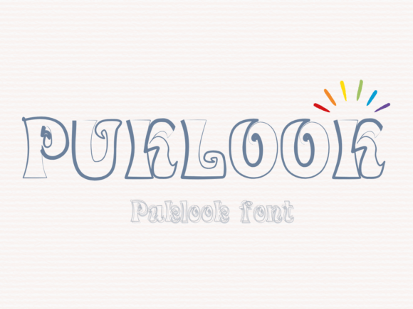 Puklook: A Whimsical Display Font for Charming Digital Designs