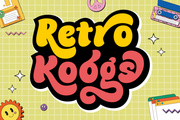 Retro Koogs: A Bold Display Font for Modern Elegance