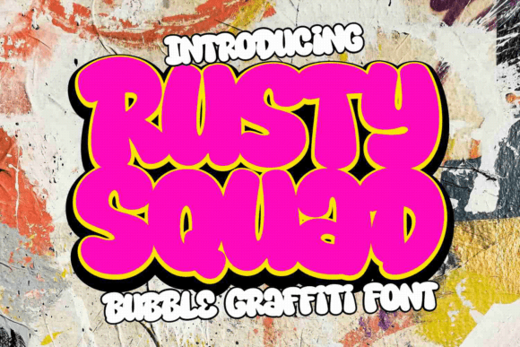 Rusty Squad: A Unique Display Font for Creatives