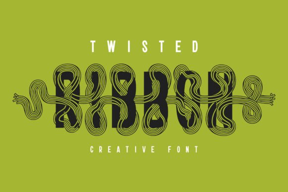 Twisted Ribbon: A Creative Font Set for Seamless Design