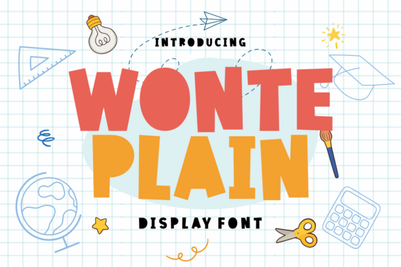 Wonte Plain: A Quirky Display Font for Modern Design